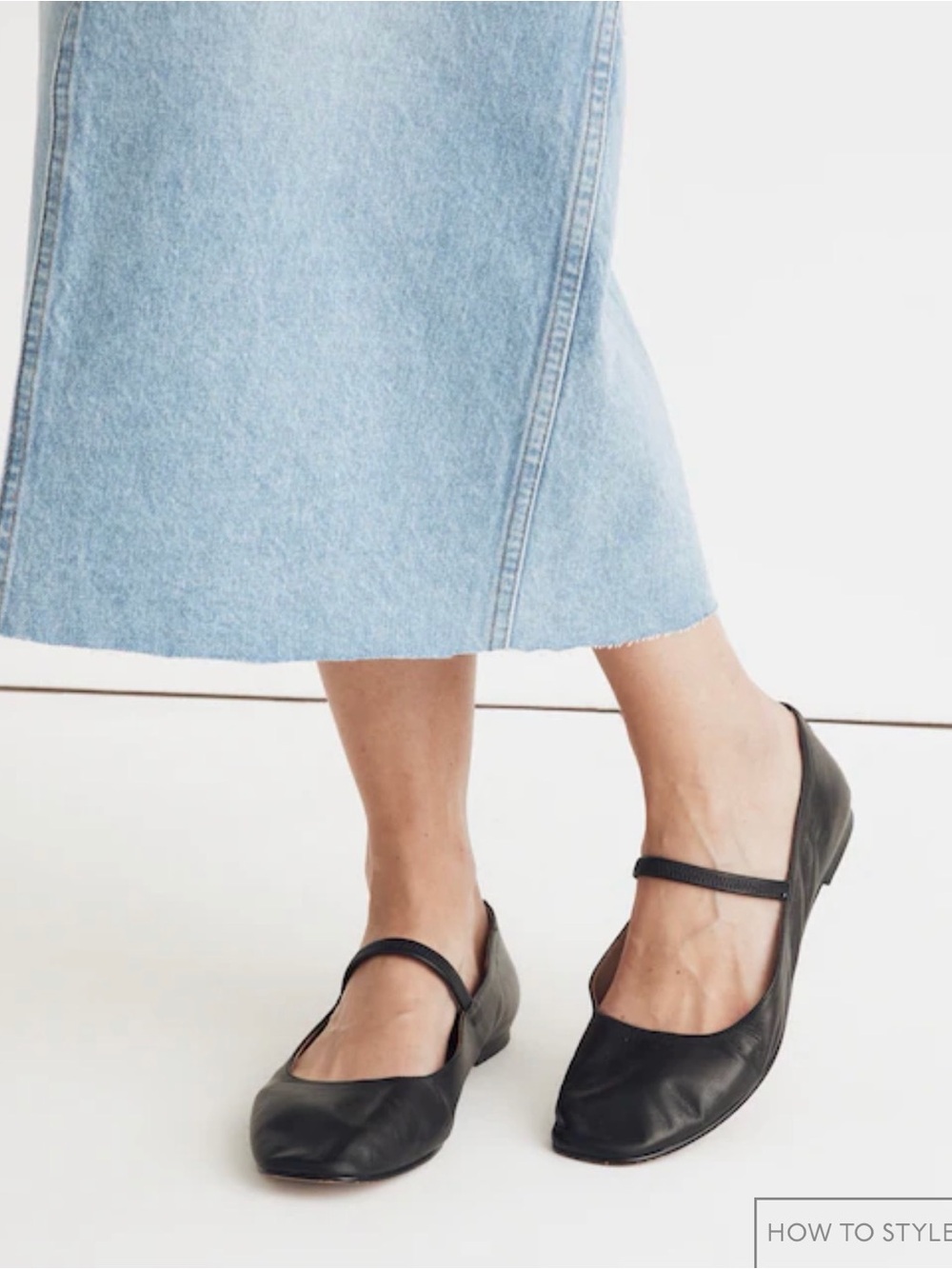Madewell Leather Greta Mary Jane Flats - Picture 2 of 6